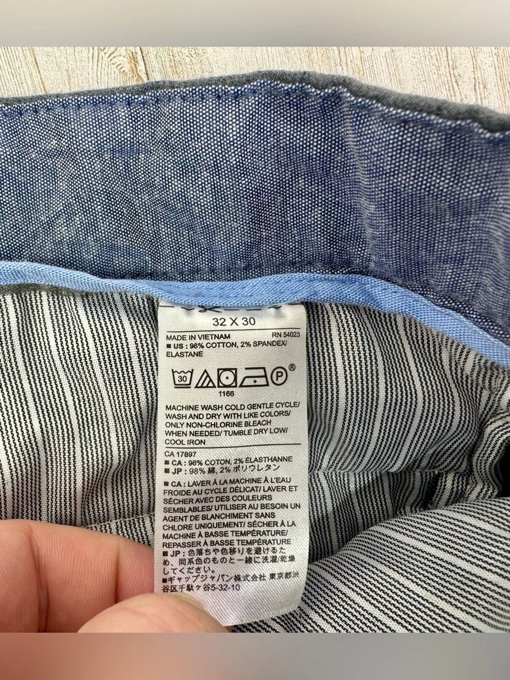 Banana Republic Dress Pants Men's 32x28 Blue Cotton Blend Slim Fit